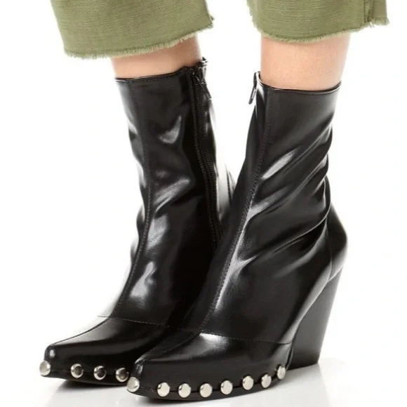 {Jeffery Campbell} Walton Vegan Studded Booties - Picture 16 of 16